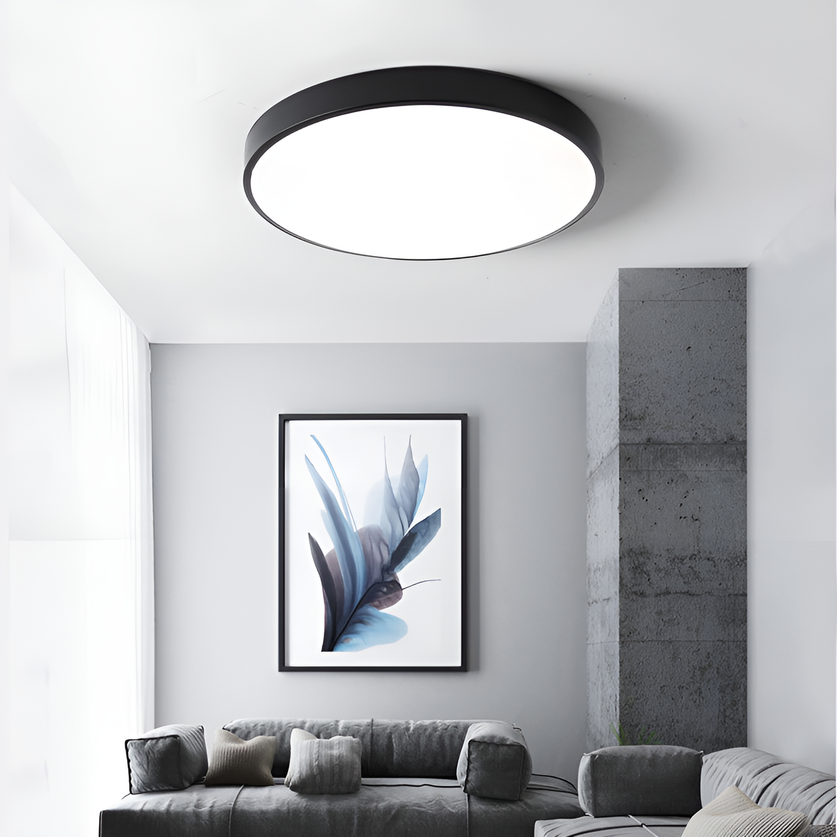 Стельовий світильник Black ceiling 72W LED 3000-6000K D-25 / D-30 / D-40 / D-50 cm 250476-100004339