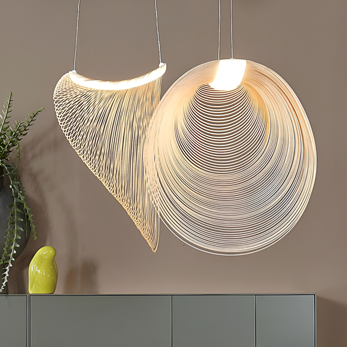 Підвісні люстри з дерева L-40/60/80/91 cm Led 8W 4000K Wood – Woaph 250518-100004774