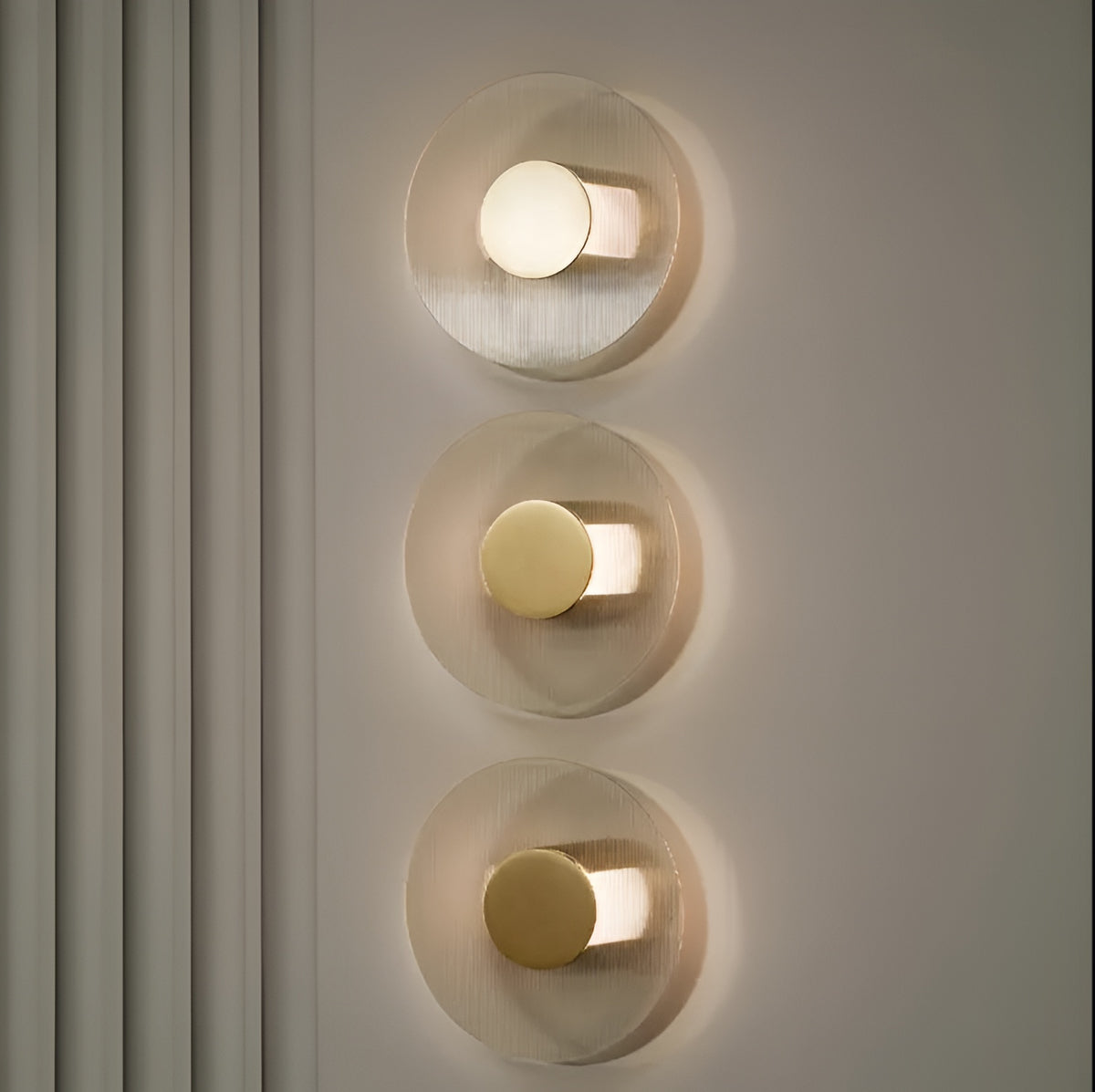 Настінне бра золоте круглий D-30 cm Led 10W Gold Agapi Plate 251017-100006245