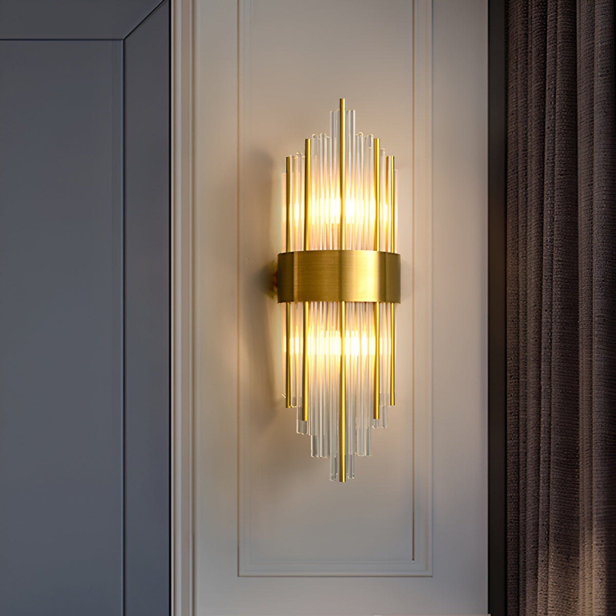 Настінний світильник золотий H-60 cm W-22 cm E14 Gold Empire 250918-100002083