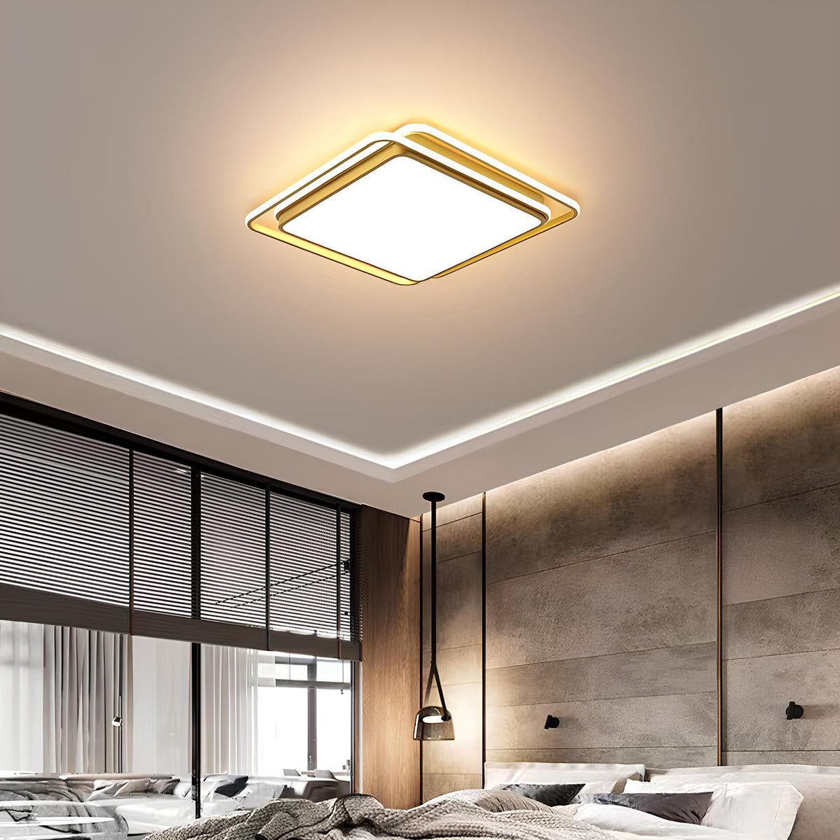 Стельовий світильник Square Gold L-65 cm 72W LED 3000K-6000K 250476-100004333
