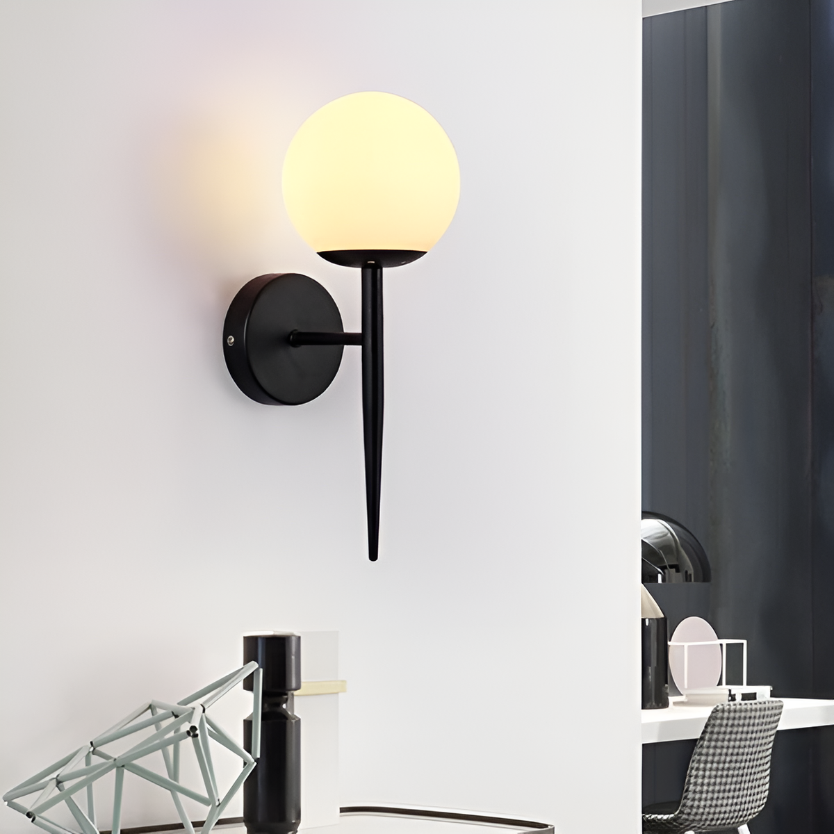 Бра Faro Bollo Black E27 Н-38cm 250518-100004736