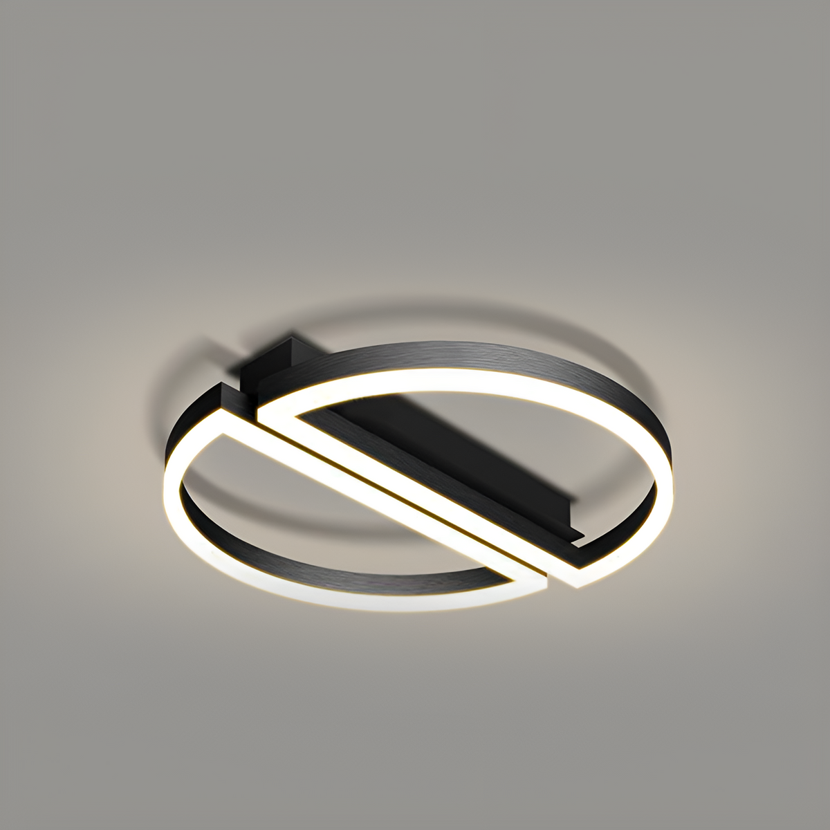 Стельовий світильник SemiCircle D-50 cm 72W LED Black 250476-100004338