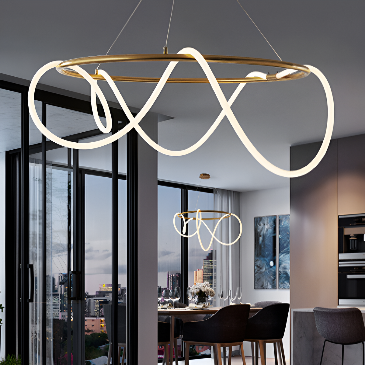 Люстра Rope D-60cm / D-80cm Gold 250488-100004536
