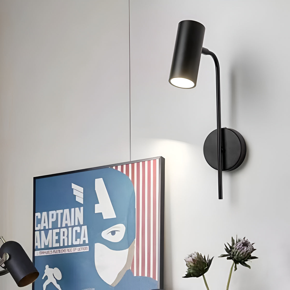 Настінний світильник чорний H-34 cm Led 3000K Black Tube 250858-100005773