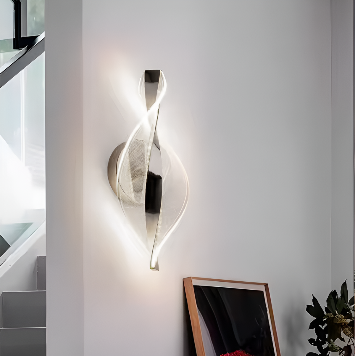Настінний світильник Spiral jellyfish H-31cm Led 11W 4000K Chrome 250635-100005172