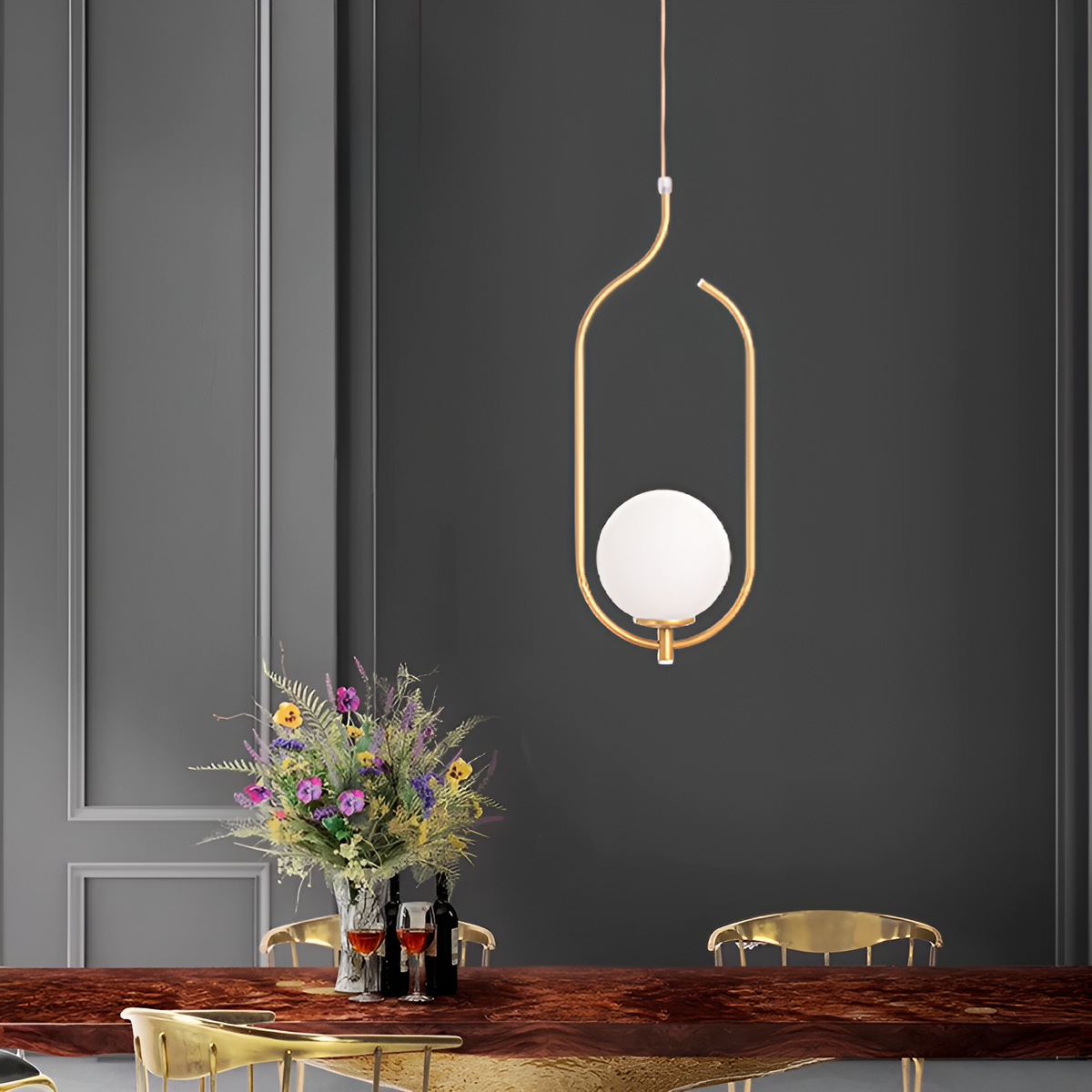 Підвісний світильник Faro Bollo E14 Gold 250563-100004805
