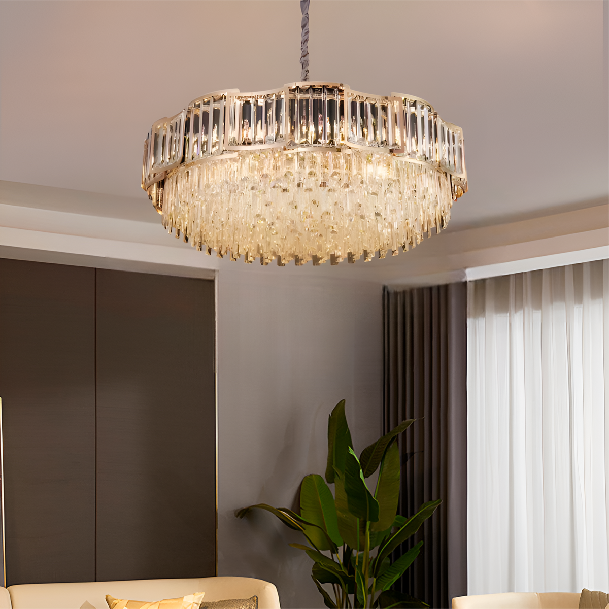 Люстра Empire Gold + Clear D-60cm / D-80cm 250488-100004507