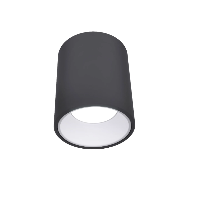 Точковий спот накладний чорний з білим H-11 cm D-9 cm GU10 Black 250733-100005602