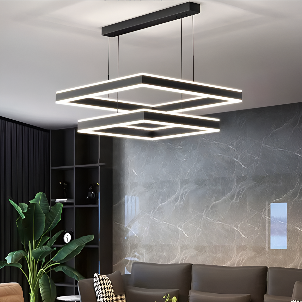 Люстра Square L-80+60cm 175W Ledx2 250518-100004841