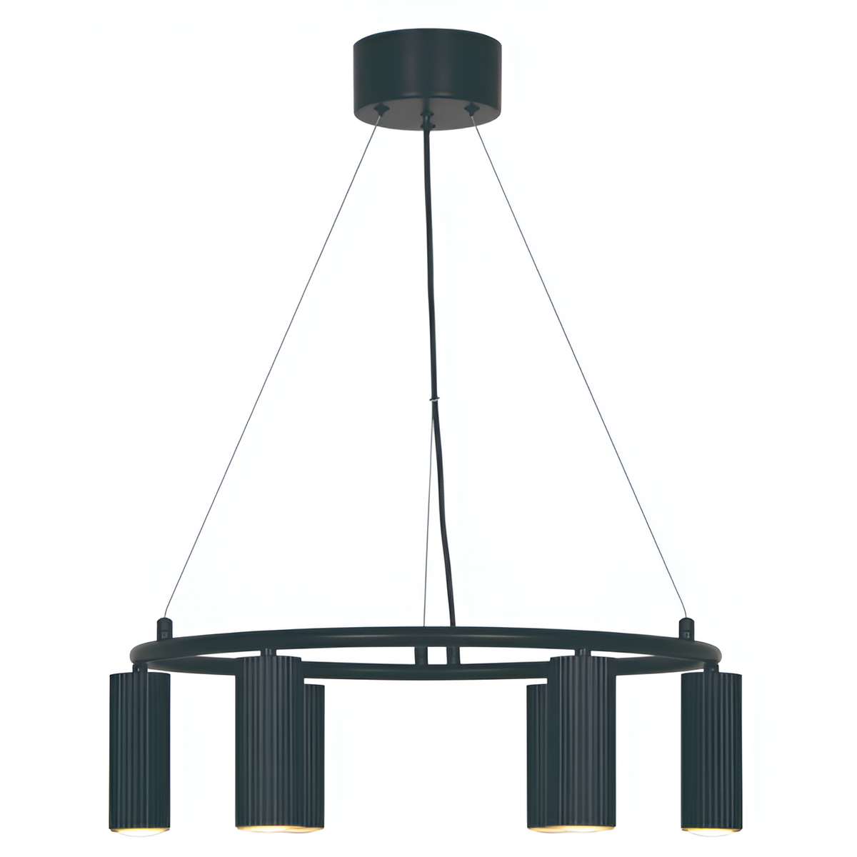 Підвісна люстра чорна D-53.5 cm GU10 Black Gofre 250809-100005801
