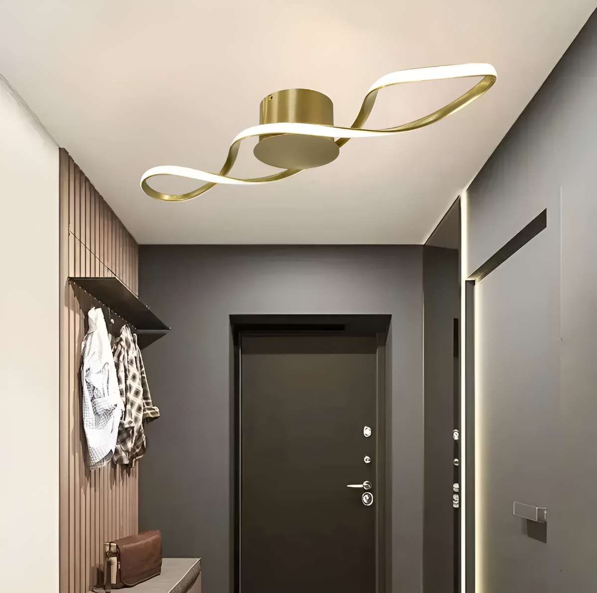 Люстра Wave Gold 38W L-80cm 4000К 250535-100005011