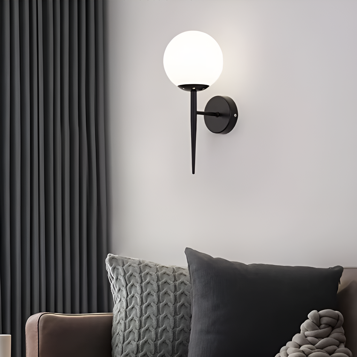 Бра Faro Bollo Black E27 Н-38cm 250518-100004736