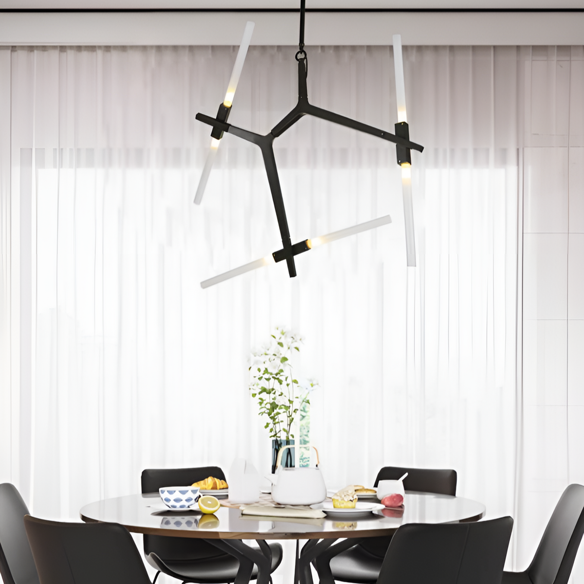 Люстра Agnes L-94cm 6xG9 Black 250476-100004540