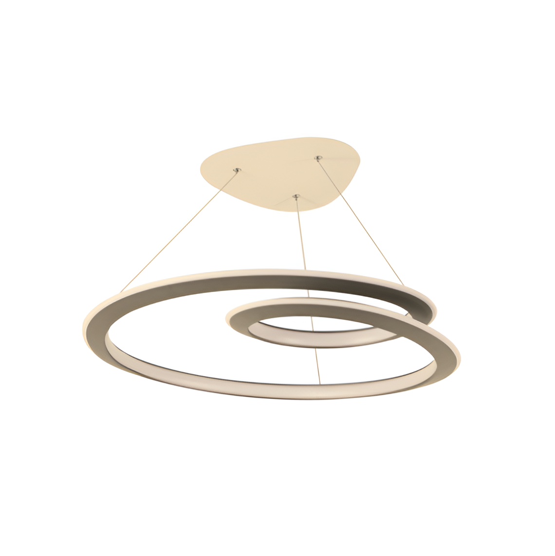 Підвісна люстра кручена біла Led 60W White Wave Knot 250762-100005660