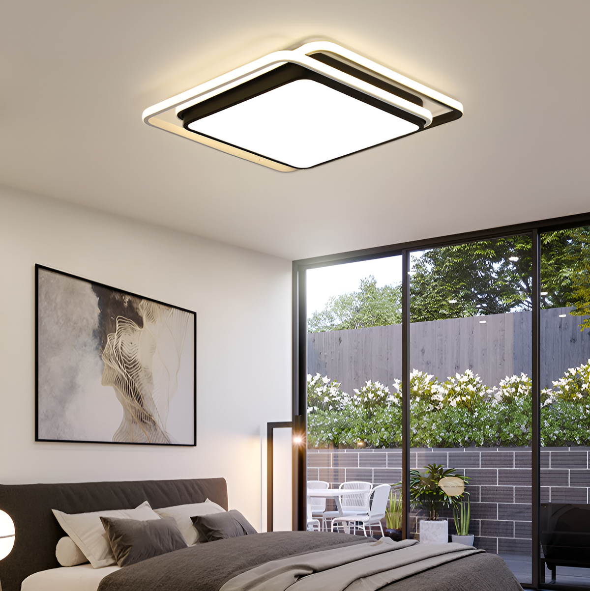 Стельовий світильник Ceiling squares L-47cm Led 70W 3000K-6000K Black 250218-100004207
