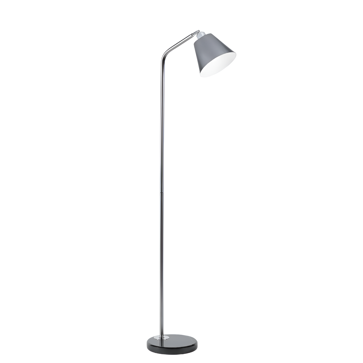 Торшер сірий із поворотним плафоном H-155 cm E27 Grey Nord style 250722-100005405