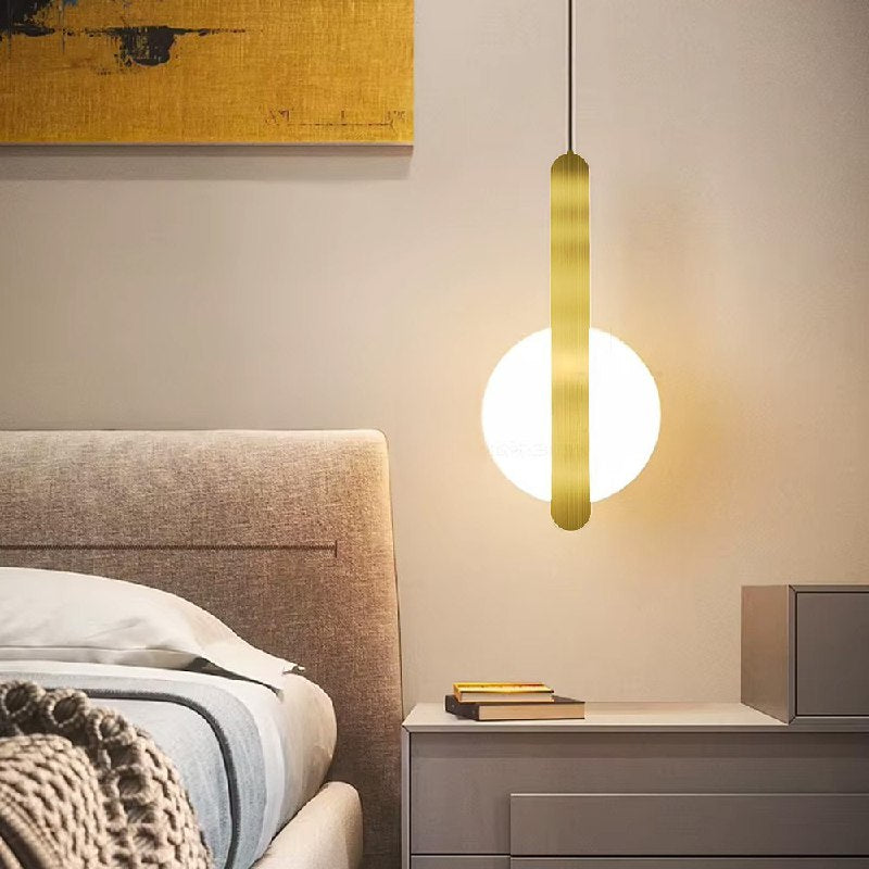 Підвісний світильник золотий L-42 cm Led 4.3W 4000K Gold+White Clips 250218-100004149