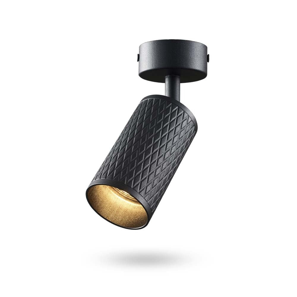 Точковий світильник накладний поворотний H-100 mm GU10 Black 240954-100003712