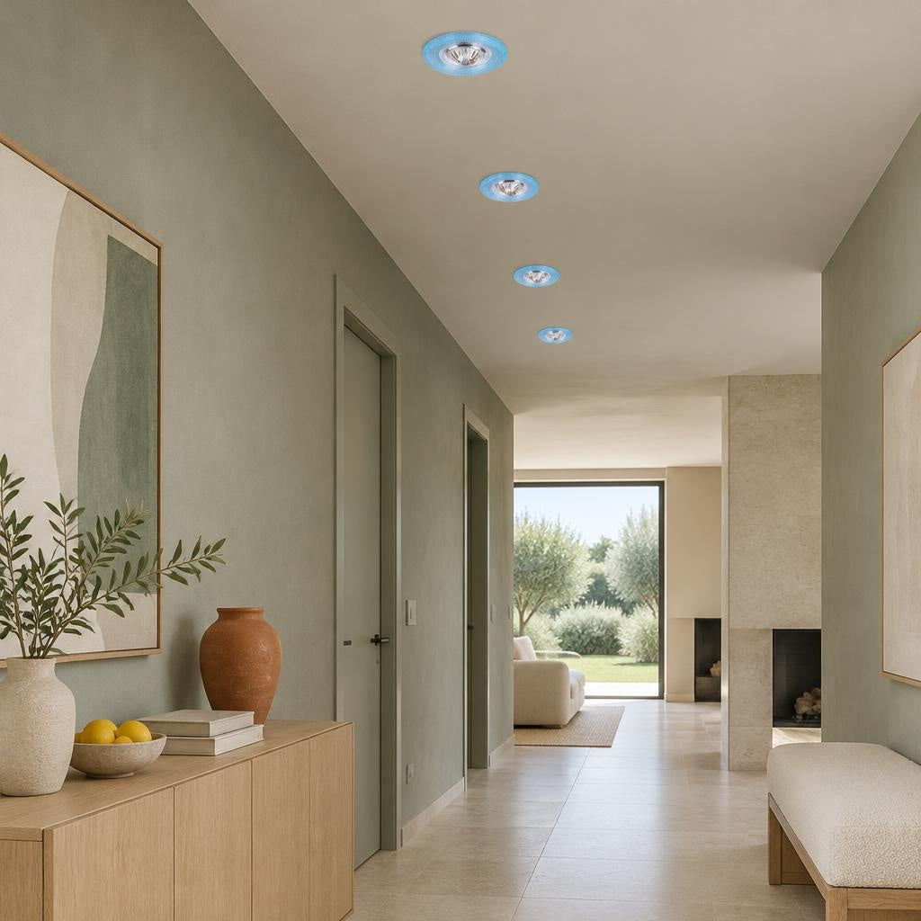 Візуалізація: Круглий врізний точковий світильник з акриловим корпусом