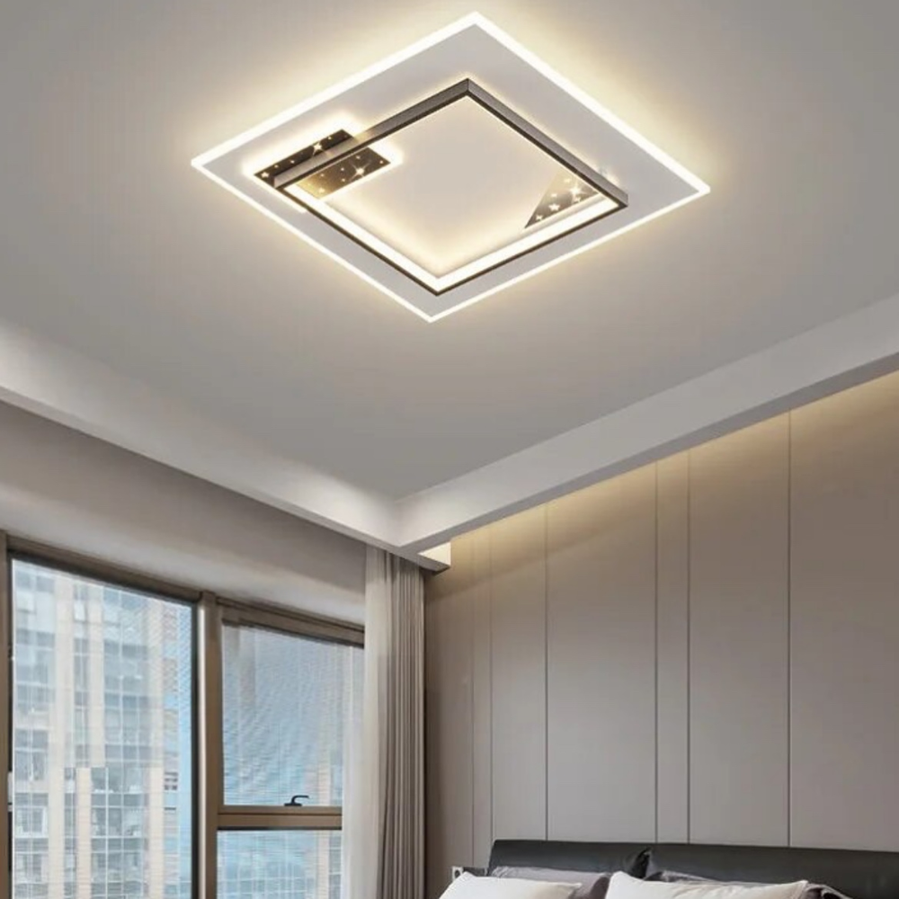 Стельовий світильник Ceiling Square D500 Led 47W 3000K 4500K 6000K White + Gray 231018-100002688