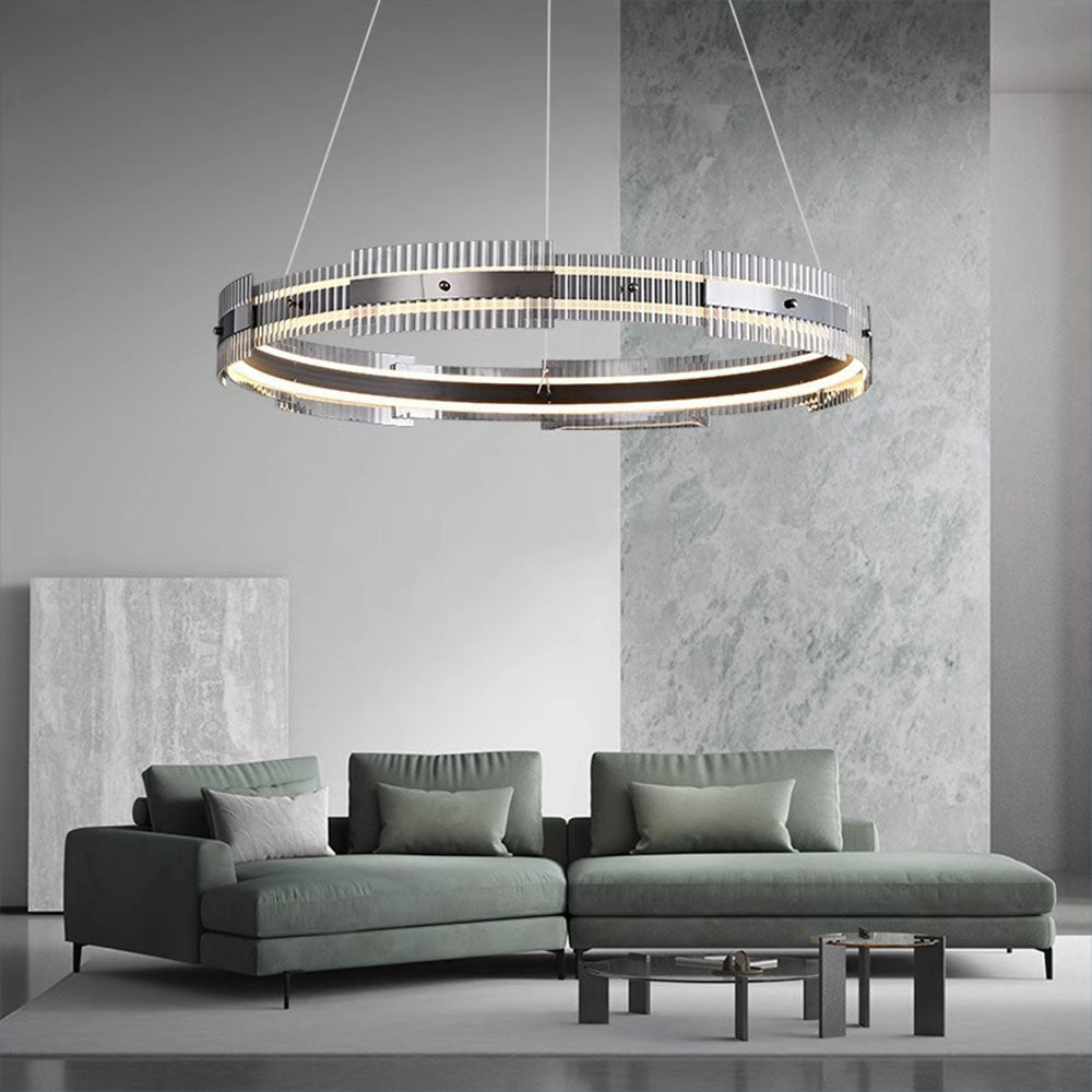 Підвісні світильники люстри Restraint D-60 Led 50W / D-80 Led 67W 3000K 4000K 6000K Black 250118-100004061