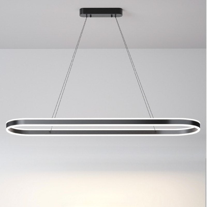 Підвісний світильник Oval L100 cm Led 44W Black 240721-100003464
