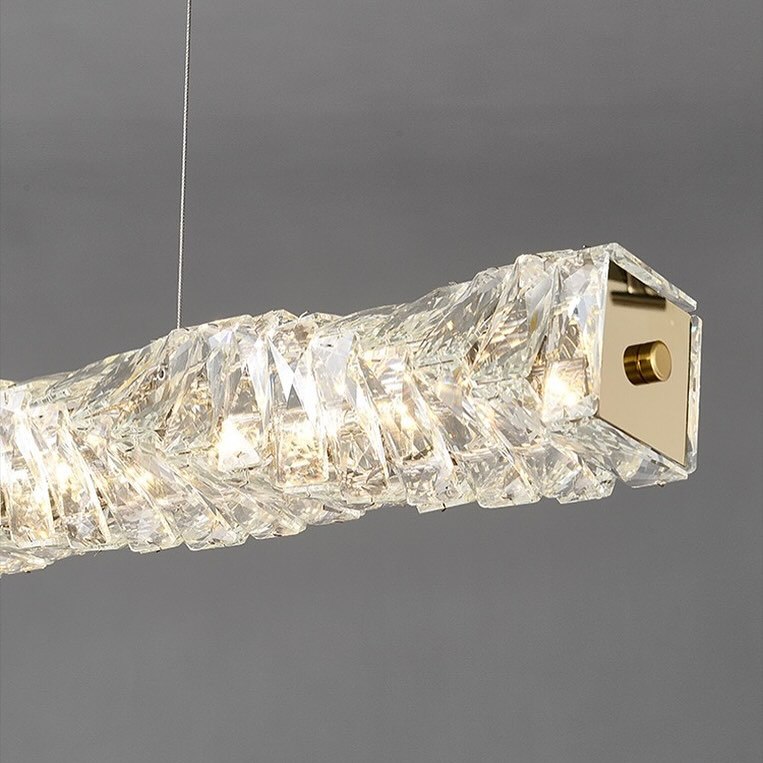 Підвісний світильник золотий L-120 cm / 150 cm Led 110W / 138W Gold Care luxury Crystal 240522-100003271