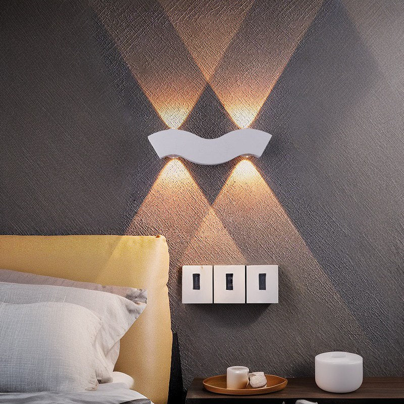 Настінні світильники Wavy wall Led 5W 4000K IP65 White / Black 250376-100004222
