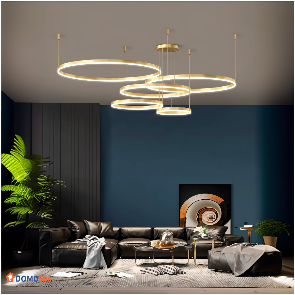 Люстра Kukho Gold 40+60+80+80+100 cm Domosvet Design 250914-241585