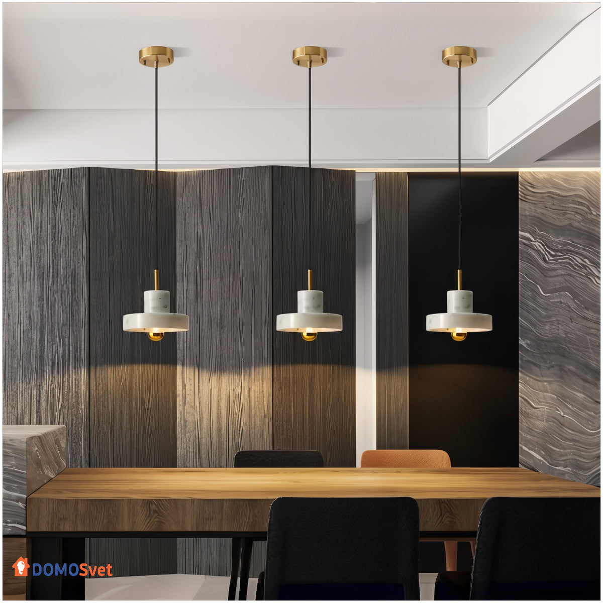 Підвісна Люстра Marble Liqiy White Domosvet Design 250914-241679