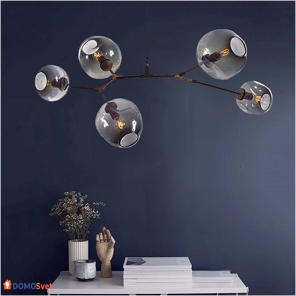 Люстра Glass Black Smoky Grey Domosvet Design 25103-244059