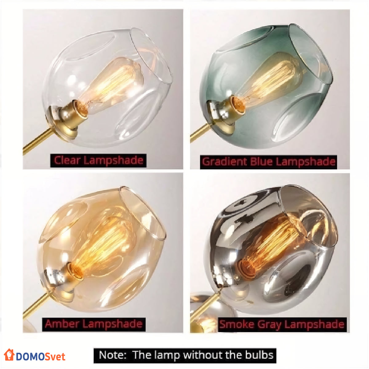 Люстра Glass Gold Clear Domosvet Design 25103-244100
