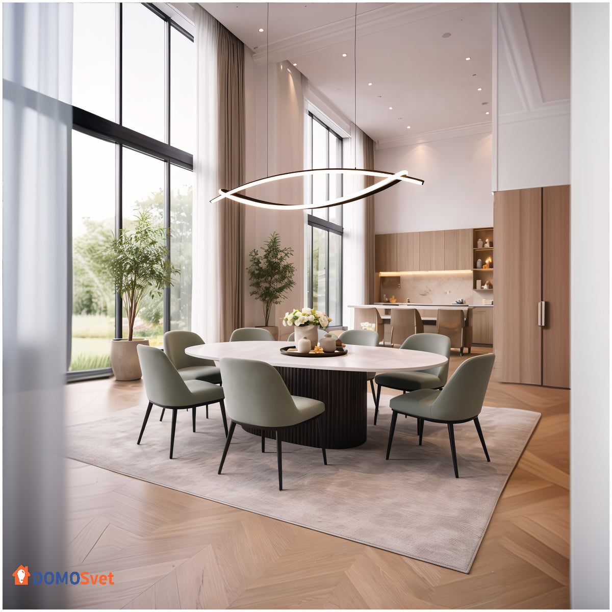 Люстра Light Line Ovale Domosvet Design 260814-249126