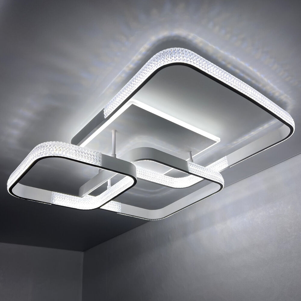 Стельова люстра білий з пультом L-76 cm H-16 cm Led 130W 3000-6000K White Arka lamp 251174-100006636