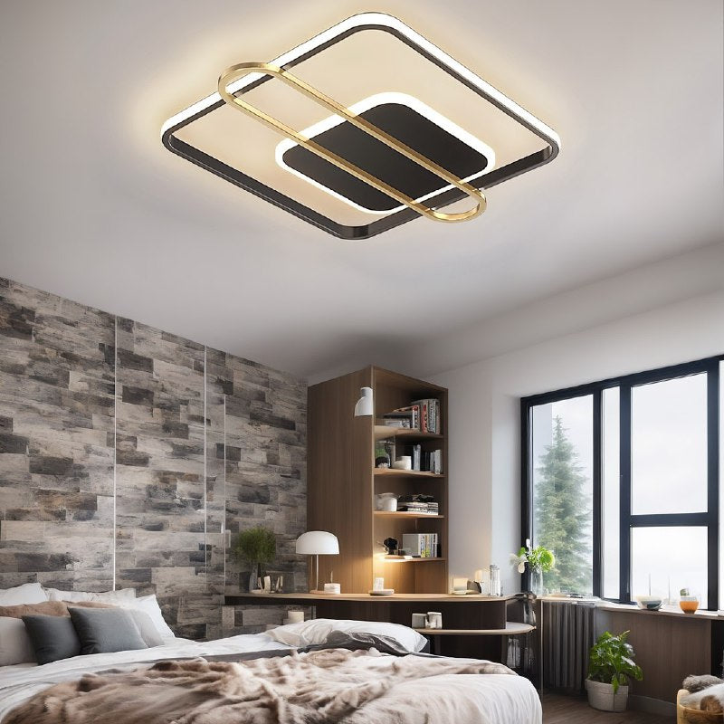 Стельовий світильник Ceiling clip L-52 cm Led 47W Black + Gold 240676-100003372