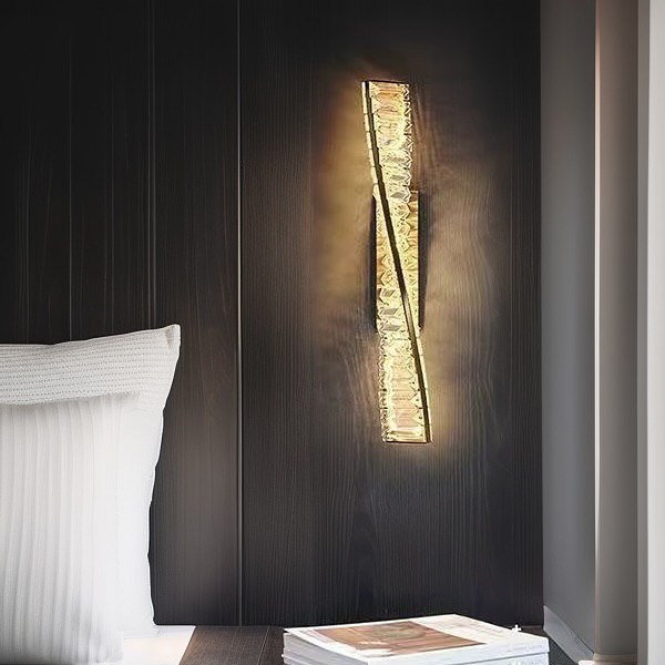 Настінний світильник H-40 cm Led 12W 3000K 4000K 6000K Gold Diamond Crystal 241122-100003969
