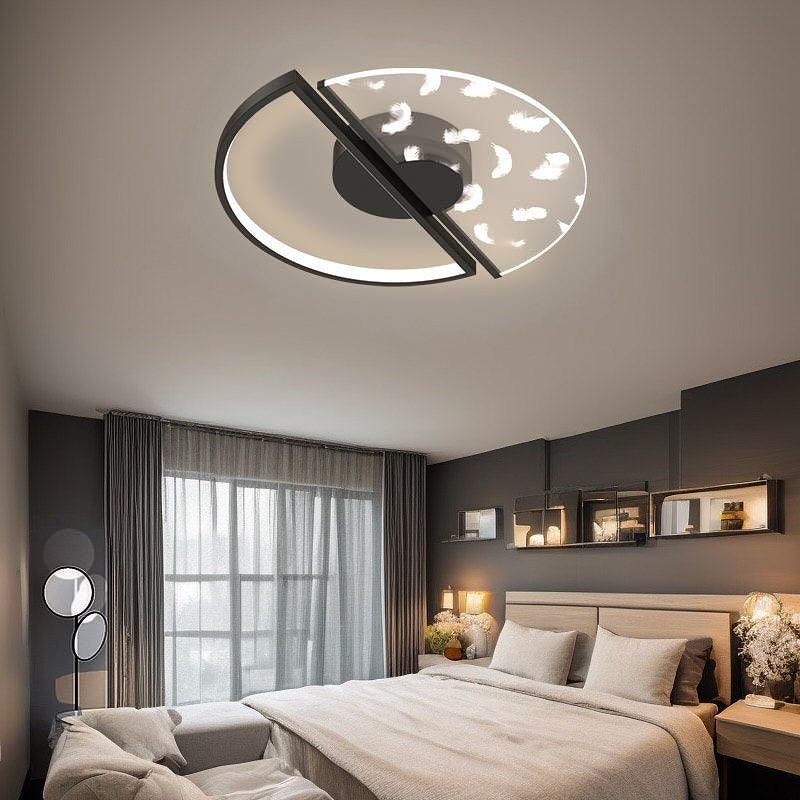 Стельовий світильник світильник з пультом Pero ceiling D490 Led 48W 3000K 4000K 6000K Black 250335-100004229