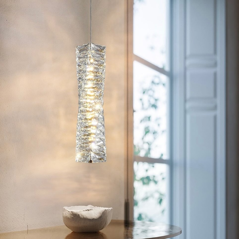 Підвісний світильник H-46 cm W-12 cm Led 5W Chrome Care luxury 240522-100003272