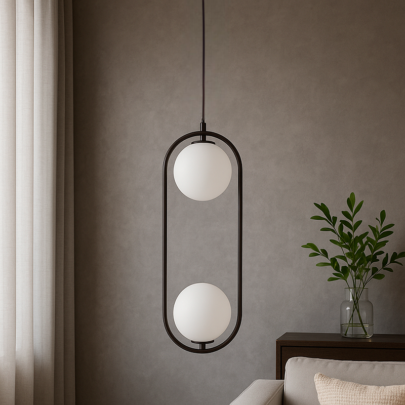 Підвісний світильник Faro Bollo D-18.5cm E14 Black 250563-100004828