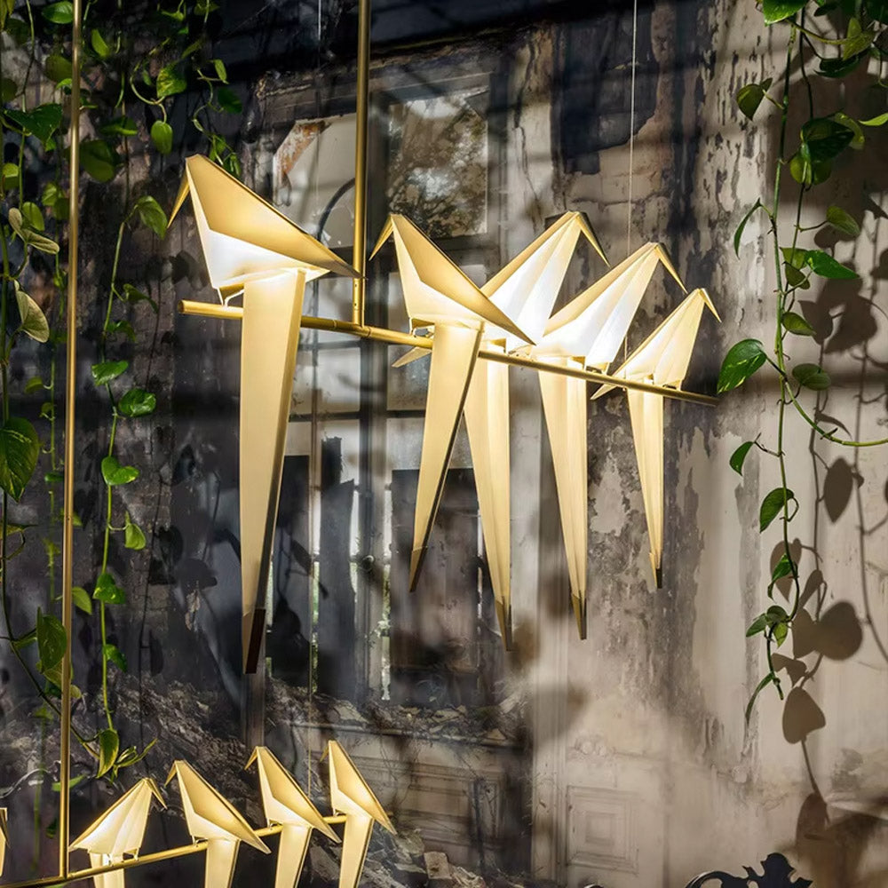 Підвісний світильник Birds perch L-110 cm Led 26W 4000K Gold + White 250218-100004196