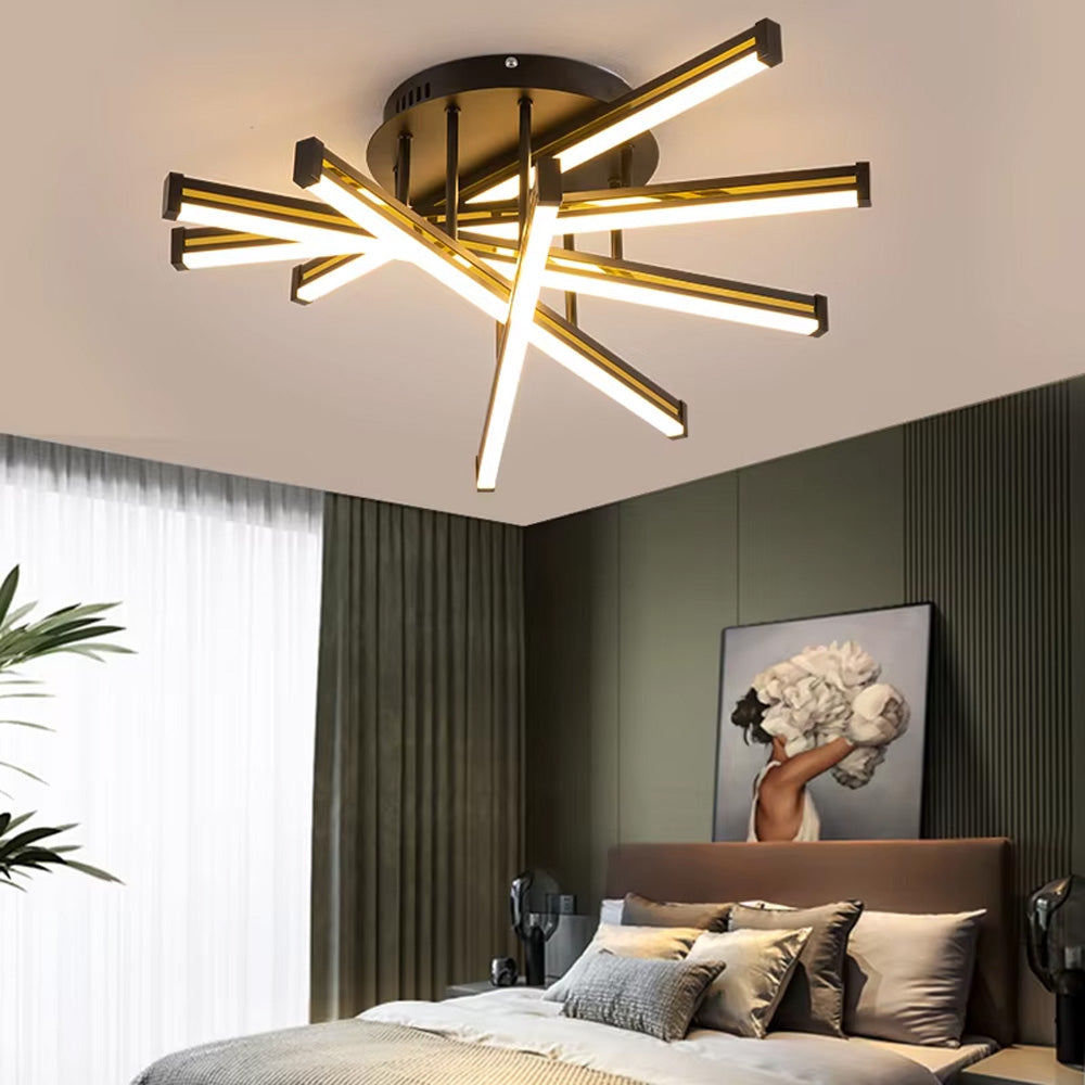 Стельовий світильник Geometry L630 Led 51W 3000K 4000K 6000K Black + Grey 250118-100004089