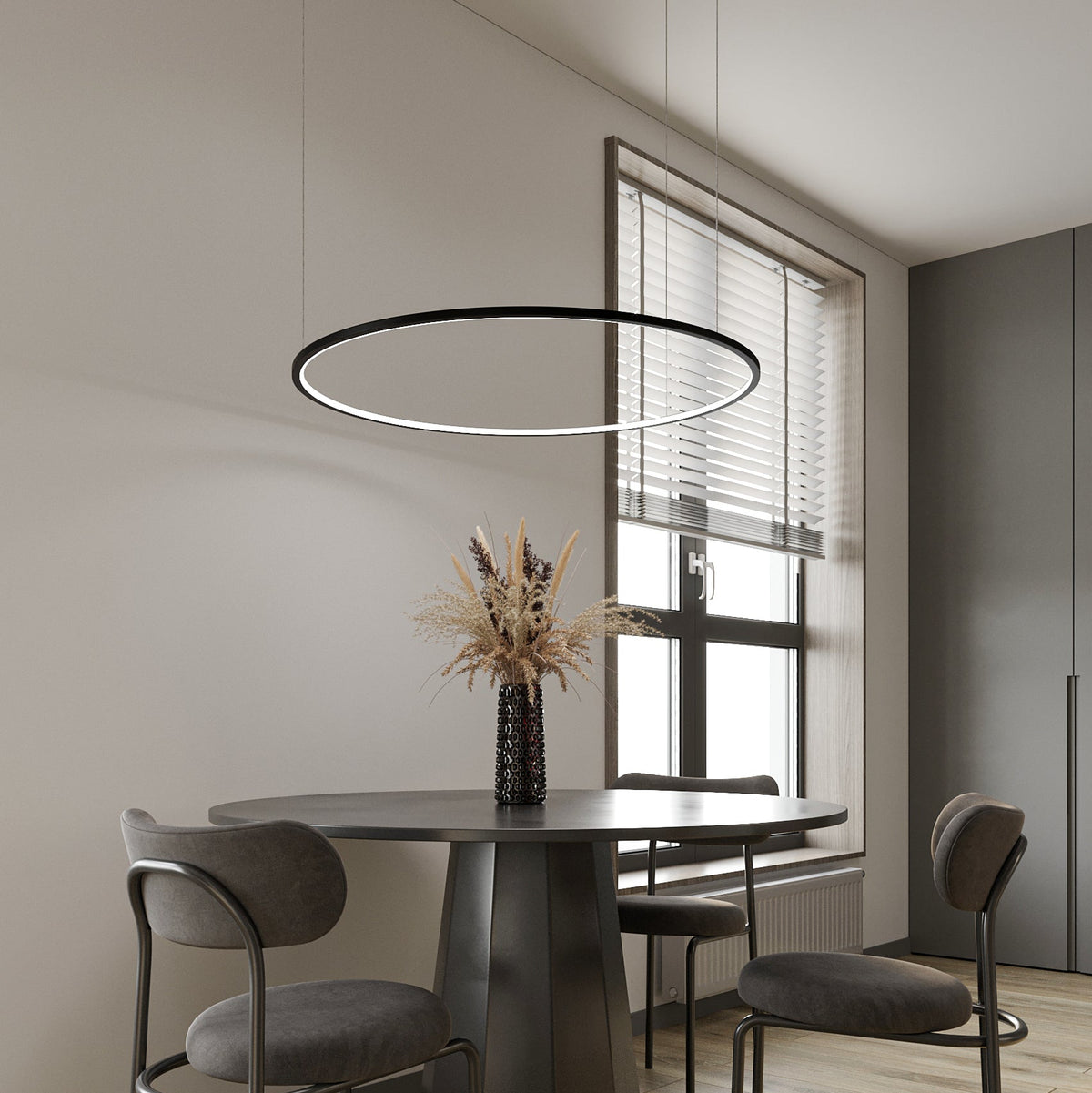 Підвісна стельова люстра D-90 cm Led 37W Ring 250772-100005434
