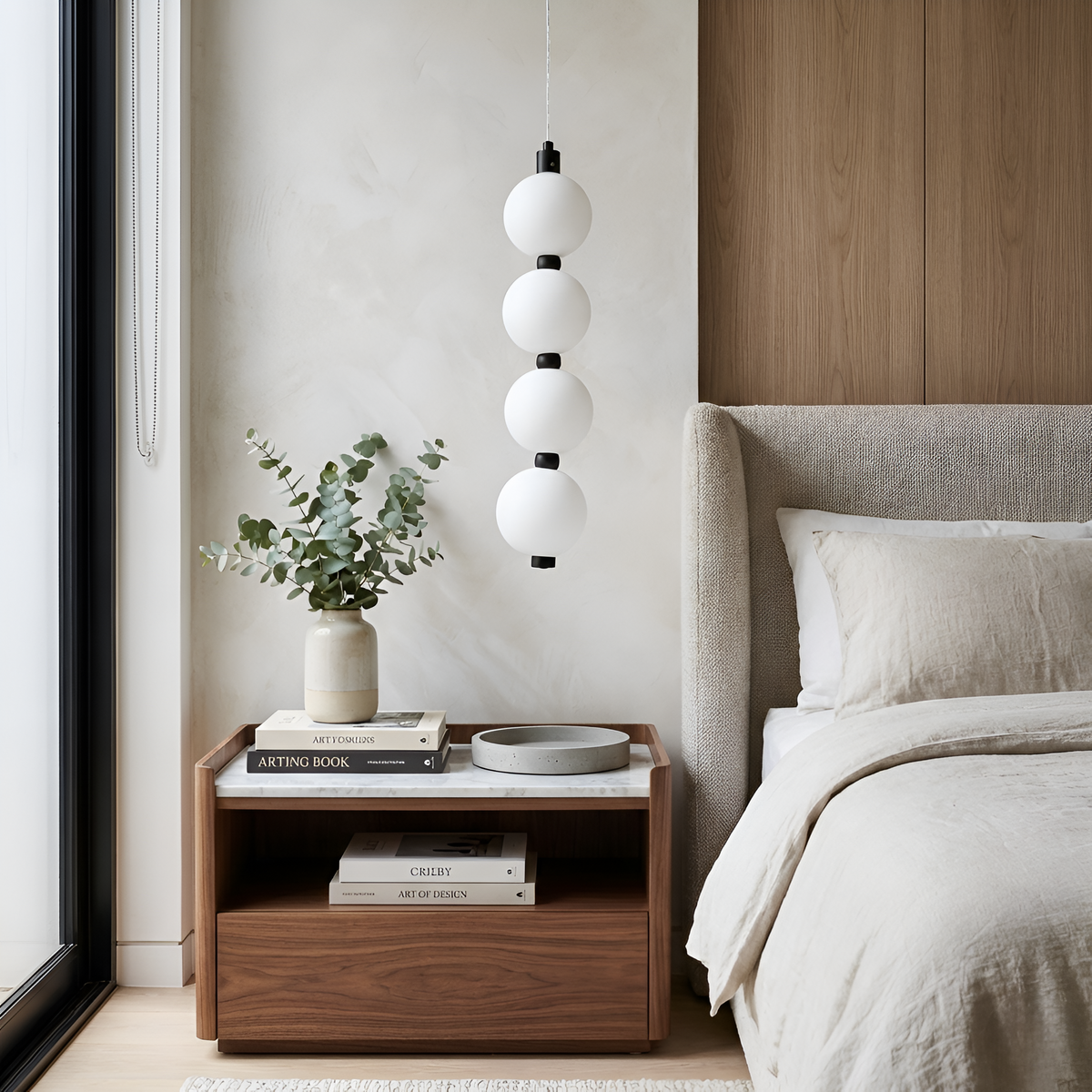 Підвісний світильник Led 7W 3000K-6000K Black+White Pearls 260131-100007145