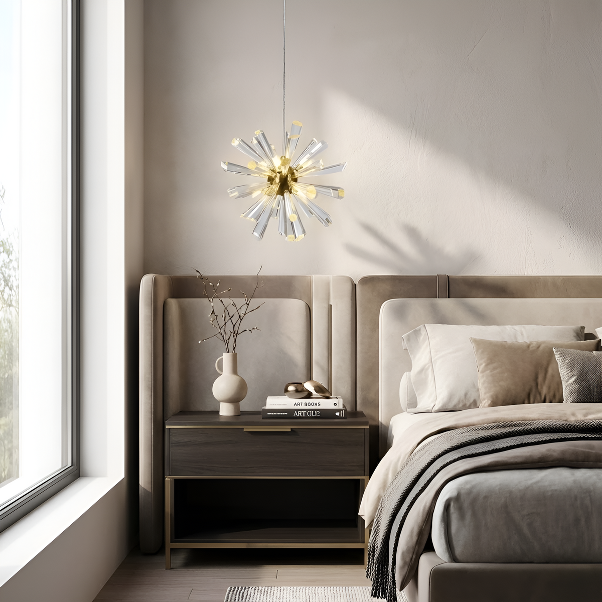 Підвісний світильник D-25 cm 8xG4 Gold Frost Elegance 231018-100002686