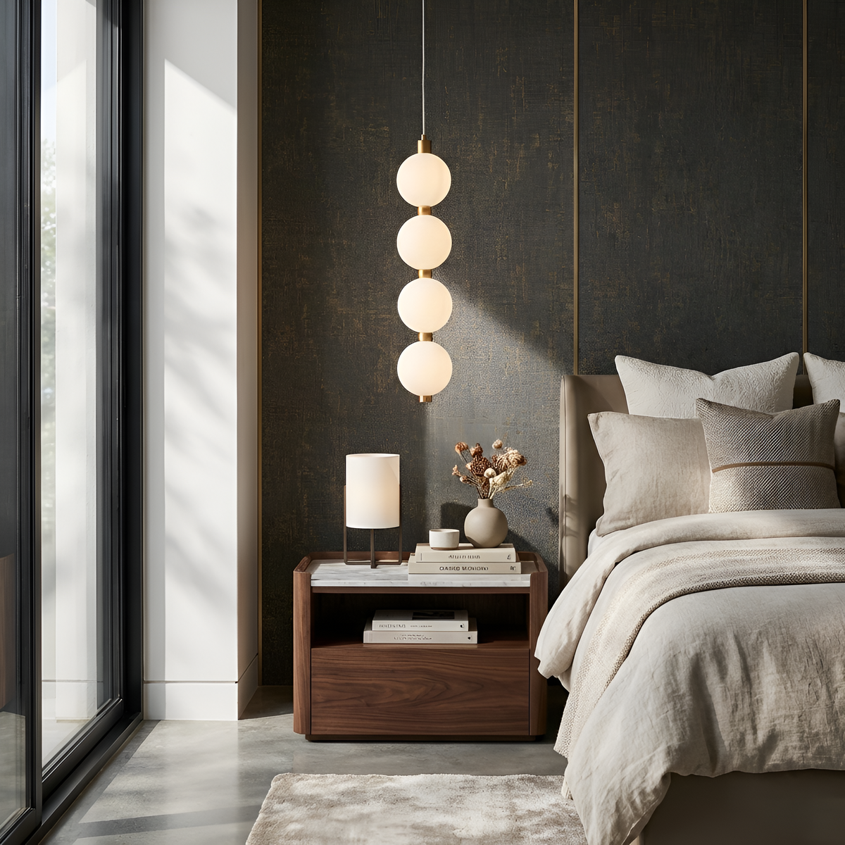 Підвісний світильник Led 7W 3000K-6000K Gold+White Pearls 260131-100007143