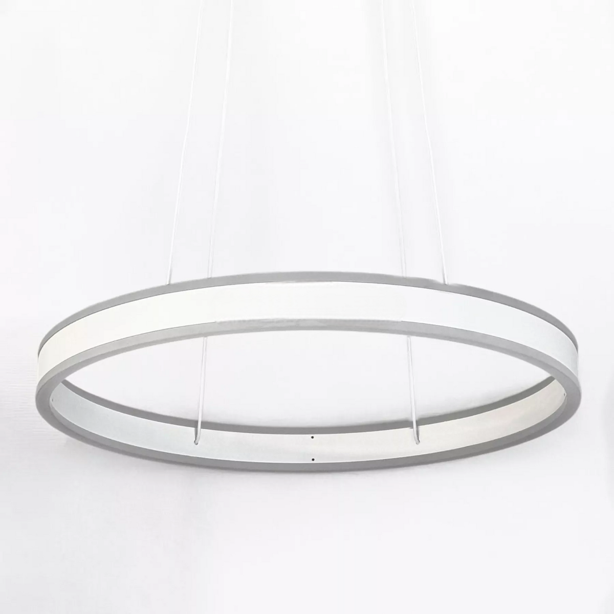 Підвісна люстра біла з пультом L-50 cm Led 70W 2800K-6000K White Kukho 260248-100007401