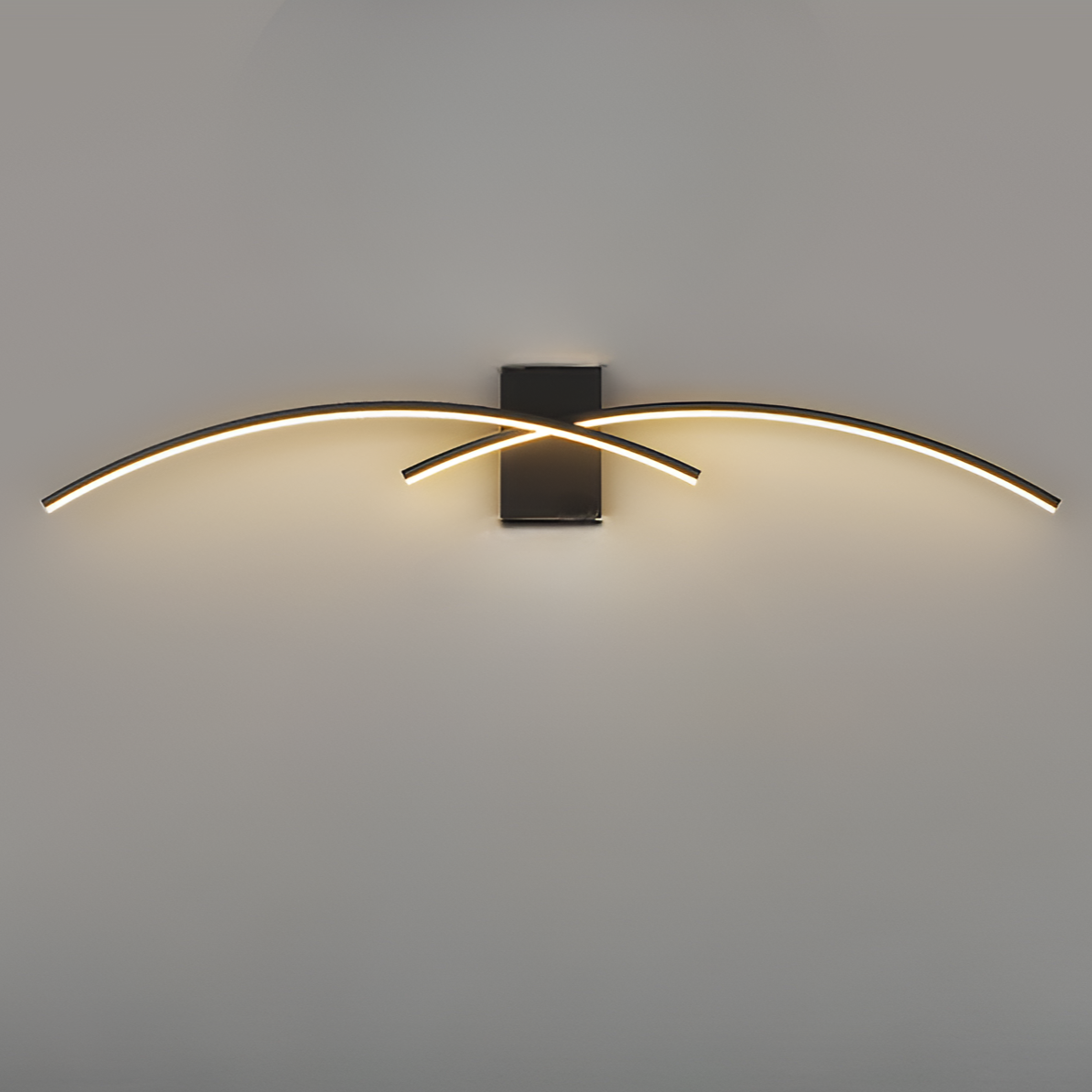 Бра Double lines simple black Н-60 / Н-80 / Н-100 240119-100003023
