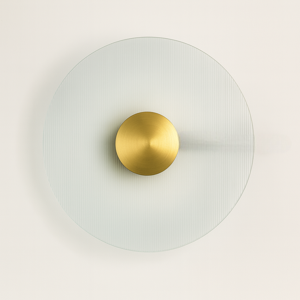 Настінне бра золоте круглий D-30 cm Led 10W Gold Agapi Plate 251017-100006245