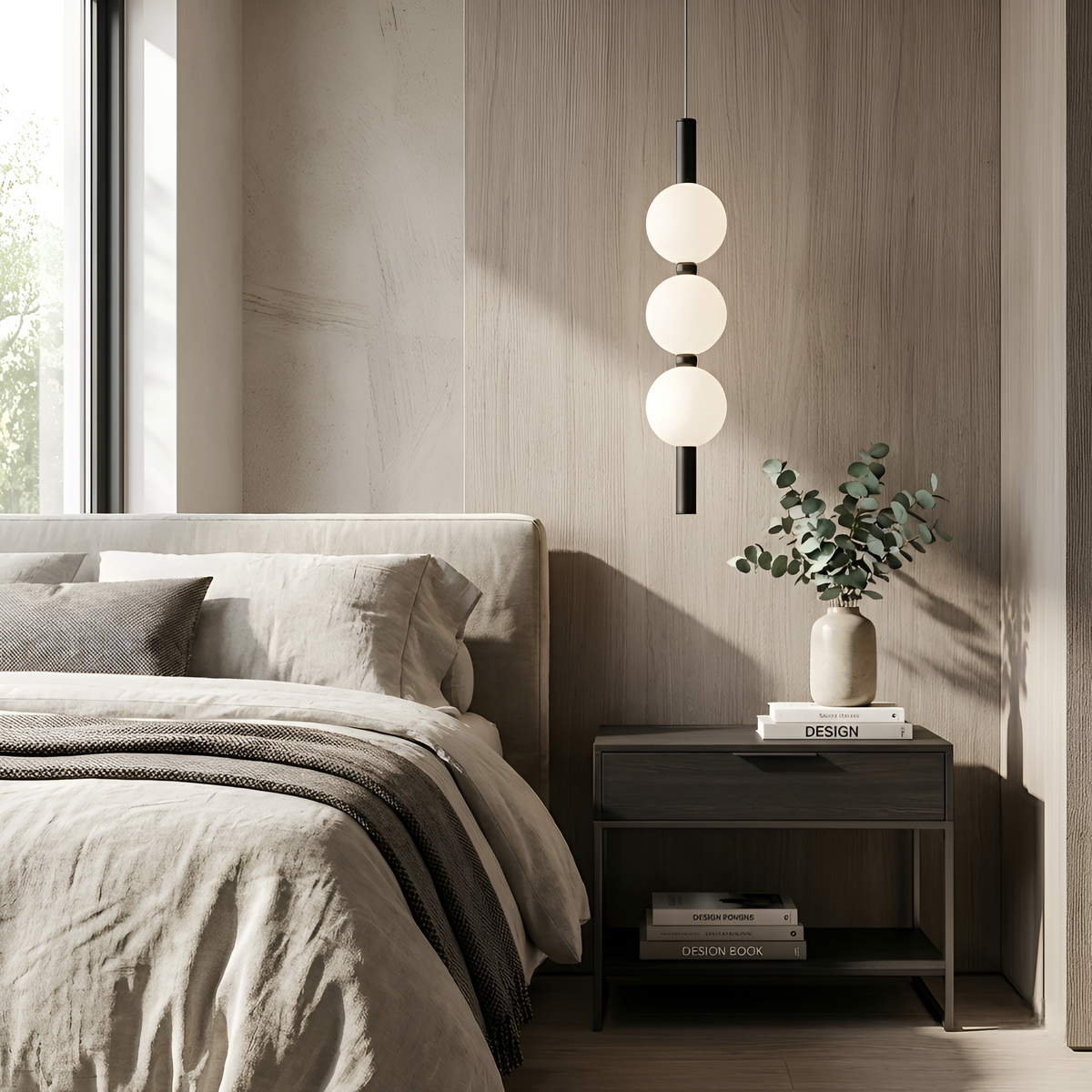 Підвісний світильник чорний Led 6W 3000K-6000K Black+White Pearls 260131-100007142